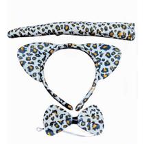 Kit Tiara Animal Oncinha Pelúcia Gravata Rabinho Cosplay Kit Tiara Animal Oncinha Pelúcia Gravata Rabinho Cosplay