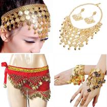Kit Tiara, Cinto, Colar, Brincos E Par De Pulseiras Kit26 Kit Tiara, Cinto, Colar, Brincos E Par De Pulseiras Kit26