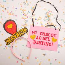 Kit Tiara e Plaquinha Fantasia Carnaval 2025 Bloquinho Kit Tiara e Plaquinha Fantasia Carnaval 2025 Bloquinho