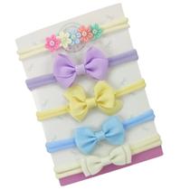 Kit Tiara Faixinha Bebê c/5 Lacinhos Variados