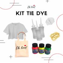 Kit Tie Dye Camiseta Cropped Infantil