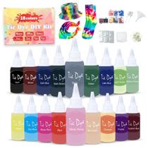 Kit Tie Dye, conjunto Goodscious DIY, 18 cores, garrafas de 60 ml Kit Tie Dye, conjunto Goodscious DIY, 18 cores, garrafas de 60 ml