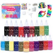 Kit Tie Dye Goodscious Conjunto completo de bricolage, 20 cores, 60 ml