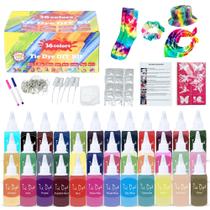 Kit Tie Dye Goodscious Conjunto de bricolage completo de 36 cores Kit Tie Dye Goodscious Conjunto de bricolage completo de 36 cores