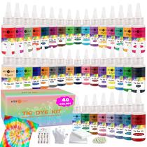 Kit Tie Dye HTVRONT 40 cores vibrantes para adultos e crianças