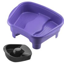 Kit Tigela mão + Bacia Pés Pedestal Pedicure Manicure Salão Beleza Multiuso Relaxamento Dompel