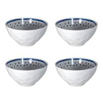 Kit Tigela Melamina Oriental Poke Comida Japonesa 4 Unidades