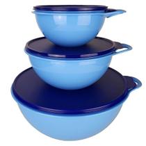 Kit tigelas criativa azul Tupperware - Tupperware
