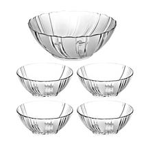 Kit Tigelas de Vidro Kimglass Sobremesa Salada 5 ou 7 Peças
