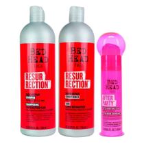 Kit TIGI Bed Head Resurrection Shampoo 750ml + Condicionador 750ml + After Party 100ml