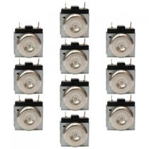 Kit Timer Mecânico Haste Longa Forno Elétrico - 10Peças Metálico Bivolt