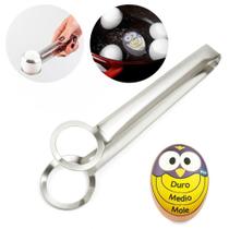 Kit Timer Temporizador Ovo e Pinça Pegadora para Ovos Prana Kit Timer Temporizador Ovo e Pinça Pegadora para Ovos Prana