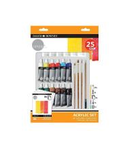 Kit Tinta Acrilica Daler Rowney Simply C/ 25 Peças Pintura