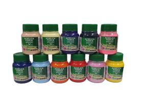 Kit Tinta Acrilica Fosca Para Artesanato Acrilex Escolha As Cores