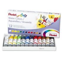 Kit Tinta Aquarela Water Colors 24 Cores 5mL Profissional Pentel