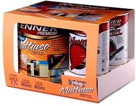 Kit Tinta Branco Pu Multiuso Polipar 4,5 litros Brilhante