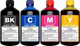 Kit Tinta Compatível Epson L3110 L3250 L3210 L3150 L5190 L1250 Refil 544 4 Litros