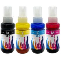 Kit Tinta Compatível Epson T664 4 Cores L395 L380 L375 L220 L455 Inova Ink