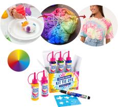 Kit Tinta Corante Tecido Tie Dye Fashion Colors 60ml Acrilex