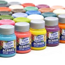 Kit Tinta De Tecido 37ml Acrilex Escolha As Cores