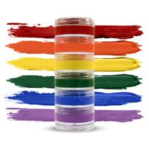 Kit Tinta Faciais 6 Cores Pride Maquiagem Artística Cremosa Colormake