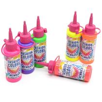 Kit Tinta Fashion Colors Fluorescente para Tie Dye 60ml - 6 Cores Kit Tinta Fashion Colors Fluorescente para Tie Dye 60ml - 6 Cores