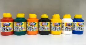Kit tinta guache 250ml 7 cores - acrilex /radex/maripel Kit tinta guache 250ml 7 cores - acrilex /radex/maripel