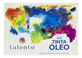 Kit Tinta Oleo 20ml 12 Cores Talento