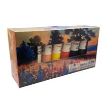 Kit Tinta Oleo 20ml c/12 Cores Tons Paisagem Talento Kit Tinta Oleo 20ml c/12 Cores Tons Paisagem Talento