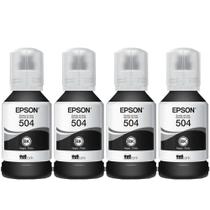 Kit Tinta Original Refil Lacrado 504 T504 L4150 L4160 L6161 Preto