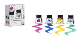 Kit Tinta Para Desenho Winsor Newton 14ml Rich Tones 4 Cores