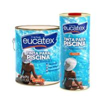Kit Tinta para Piscina Azul para Revestimento e Proteção Eucatex