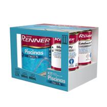 Kit Tinta Para Piscina Azul Renner 4,5lts Impermeável