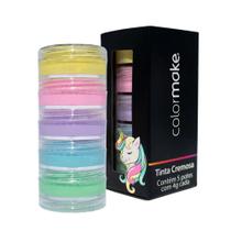 Kit Tinta para Rosto Cremosa Unicórnio com 5 Cores - Colormake