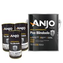 Kit Tinta PU Piso Blindado Grafeno Cinza Claro Protec Flex 2,4L + 3 Catalisadores 400ml Anjo