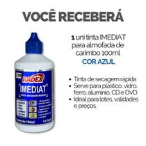 Kit Tinta Refil + Almofada Carimbo Alto Rendimento - Escolha Seu Kit