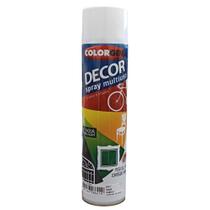 Kit tinta spray branco brilhante decor 4 unidades ref 8641 - COLORGIN