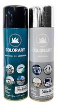 Kit Tinta Spray Cromado Para Pintar Plástico Colorart 300ml