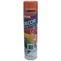 Kit tinta spray laranja decor 4 unidades ref 8831 - COLORGIN Kit tinta spray laranja decor 4 unidades ref 8831 - COLORGIN