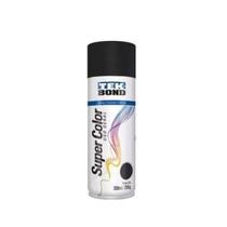Kit Tinta Spray Preto Brilhante 350ml 6un Tekbond
