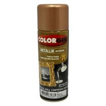 Kit tinta spray rose gold 350ml metallik ref 56 6 unidades - colorgin