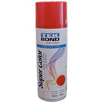 Kit tinta spray vermelho 350ml super color 12 unidades - tek bond