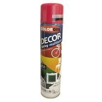 Kit Tinta Spray Vermelho Decor 4 Uni COLORGIN Kit Tinta Spray Vermelho Decor 4 Uni COLORGIN