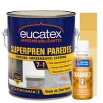 Kit Tinta Super Pren Emborrachada Anti Mofo Branca 3,6Kg + Corante Colorido