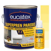 Kit Tinta Super Pren Emborrachada Anti Mofo Branca 3,6Kg + Corante Colorido