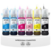 Kit Tinta T574 6 Cores Original Epson Fotográfico Compatível Impressoras L8050 L18050