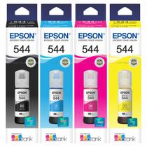 Kit Tintas Originais Epson T544 P/ Impressoras L1110 L3110 L3150 L5190 L3210 L3250