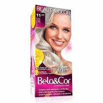 Kit Tintura Bela E Cor 11.11 Louro Claríssimo Especial Platinado Beauty Color