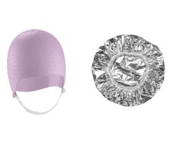 Kit Tintura Coloração hidratação Touca Metalizada e Siliconada Mechas Luzes Profissional Dompel