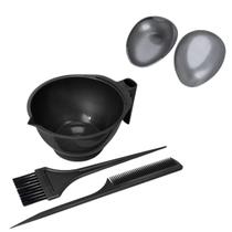 Kit Tintura Coloração Tigela Pente Pincel Protetor de Orelha